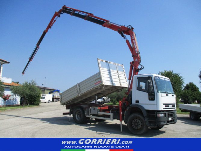 Iveco 180E27 Gru + Ribaltabile